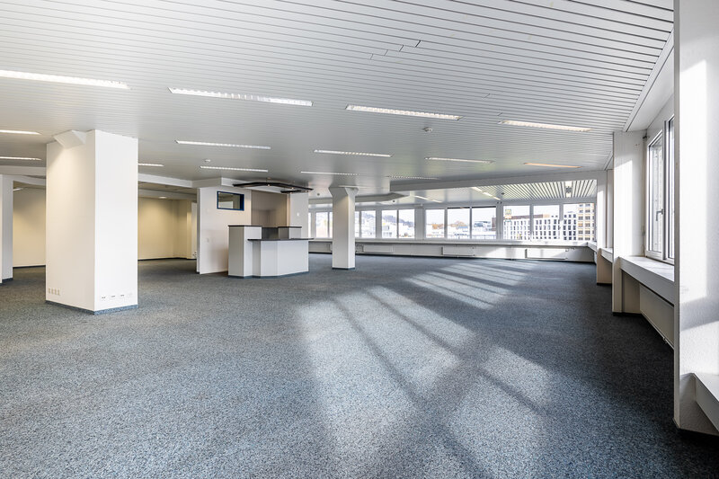 Die Bürofläche an der Industriestrasse 10 bietet Ihnen Einzel- und Grossraumbüros für Ihre unternehmerische Tätigkeit. | © Gewerbebauten TPC AG
